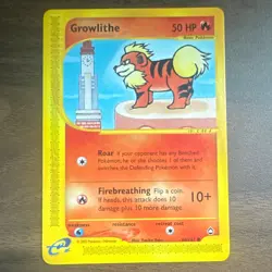 Pokemon TCG Growlithe Aquapolis 080/147 Regular Common English 2002 Unlimited - Image 1