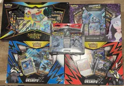 Pokemon Shining Fates Champions Path Sun and Moon Rapid Single Strike Box Lot - Image 1