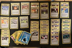 Pokemon Vintage GYM HEROES 95 Card Lot 1999 WOTC LP/NM - Image 2