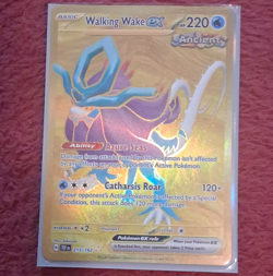 Pokemon Walking Wake ex 215/162 Hyper Rare Holo SV05 Temporal Forces EN 220 - Image 1