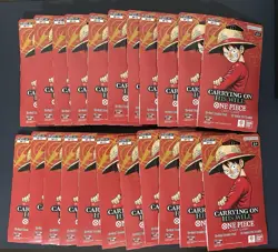 One Piece OP13 Carrying on His Will Sleeved Booster Sealed Pack Lot x (22) - Image 1