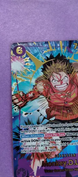 One Piece Monkey D Luffy - EB02-061 - SP SEC - PRB02 Premium NEAR MINT - Image 4