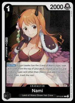 One Piece The Time of Battle #OP16-091 Nami Rare - Image 1