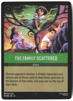 Disney Lorcana TCG The Family Scattered 97/204 Foil Wilds Unknown - Image 1