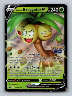 Alolan Exeggutor V Holo Promo SWSH: Sword & Shield Promo Cards SWSH225 NM - Image 1