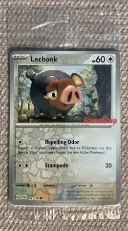 Lechonk 154/198 Pokemon Scarlet Violet Sealed Gamestop Promo Card - NM - Image 1