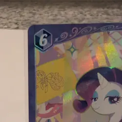 Hasbro My Little Pony Card Game Rarity SD01-SR06 SR Foil Unicorn Cost 6 1st - Image 2