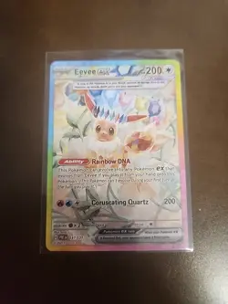 Eevee ex 167/131 Prismatic Evolutions 2025 FanArt Card Rare Pokemon Card TCG - Image 1