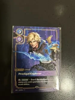Riftbound TCG Ezreal - Prodigal Explorer METAL Card 199/221 Prize Wall Exclusive - Image 3