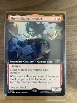 She-Hulk, Wallbreaker (Extended Art) 372 Commander: Marvel Super Heroes NM Reg - Image 1
