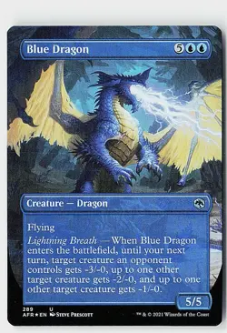 Blue Dragon (Borderless) Foil U Adventures in the Forgotten Realms 289 NM - Image 1