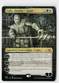 Calix, Destiny's Hand (Borderless) M Theros Beyond Death 257 NM - Image 1