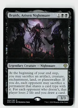 Braids, Arisen Nightmare Foil R Dominaria United 84 NM - Image 1