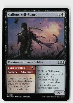 Callous Sell-Sword Foil U Wilds of Eldraine 221 NM - Image 1