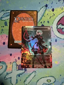 DIY Esper Sentinel Full Art Foil Mtg Play Card YoRHa 2B Nier: Automata - Image 2