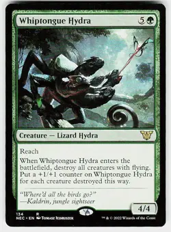Whiptongue Hydra R Commander: Kamigawa: Neon Dynasty 134 NM - Image 1