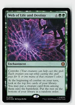 Web of Life and Destiny Foil M Marvel's Spider-Man 122 NM - Image 1