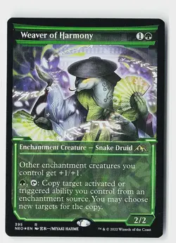 Weaver of Harmony (Showcase) Foil R Kamigawa: Neon Dynasty 395 NM - Image 1
