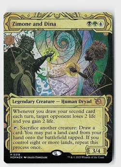 Zimone and Dina (Showcase) Foil M March of the Machine 318 NM - Image 1