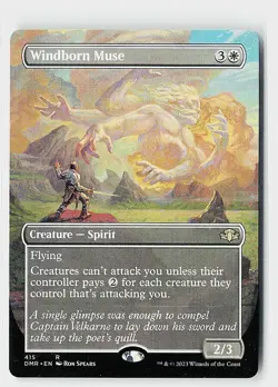 Windborn Muse (Borderless) R Dominaria Remastered 415 NM - Image 1