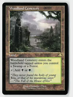 Woodland Cemetery (Retro Frame) R Dominaria Remastered 401 NM - Image 1