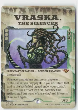 Vraska, the Silencer (Showcase) Foil M Outlaws of Thunder Junction 299 NM - Image 1