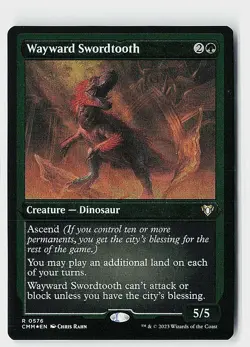Wayward Swordtooth (Foil Etched) Foil R Commander Masters 576 NM - Image 1