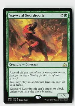 Wayward Swordtooth R Rivals of Ixalan 150 NM - Image 1