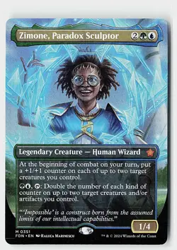 Zimone, Paradox Sculptor (Borderless) M Foundations 351 NM - Image 1