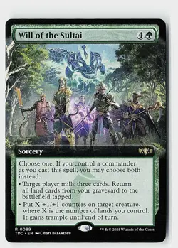 Will of the Sultai (Extended Art) R Commander: Tarkir: Dragonstorm 89 NM - Image 1