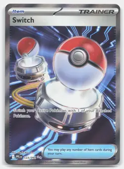 Switch 123/094 Ultra Rare Phantasmal Flames Pokemon Holo Lightly Played - Image 1