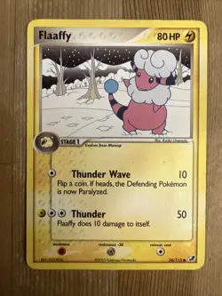 Pokemon TCG Flaaffy EX Unseen Forces 56/115 Regular Common DMG - Image 1