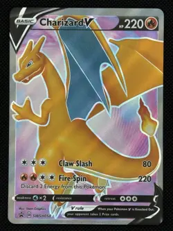 Pokemon Champions Path Charizard V SWSH050 Promo Full Art Near Mint - Image 1