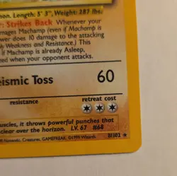 LP Machamp Deck Exclusives Holo Rare 8/102 English 1st Ed - Image 3
