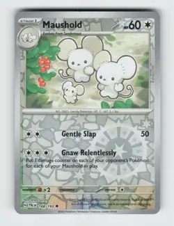 Maushold 168/193 Reverse Holo Uncommon Paldea Evolved Pokemon 2023 Near Mint - Image 1