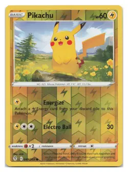 Pikachu 049/203 Common Evolving Skies Pokemon Reverse Holo 2021 - Image 1