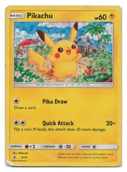 Pikachu 004/012 Holo Promo McDonald's Promos 2018 Pokemon 2018 SHIBUZOH. - Image 1