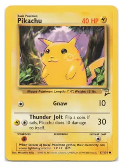 Pikachu #087/130 Base Set 2 Pokemon tcg - Image 1