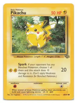 Pikachu #60/64 Jungle Pokemon tcg - Image 1