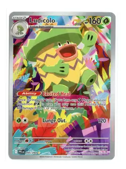 Ludicolo 095/094 Illustration Rare Holo ME02: Phantasmal Flames Pokemon LP - Image 1