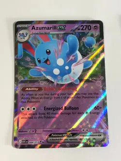 Pokemon TCG Ascended Heroes Azumarill EX 084/217 Near Mint - Image 1