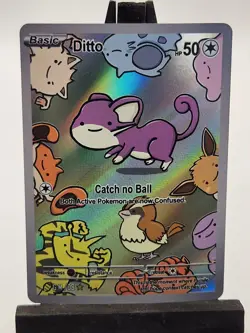 Ditto (Rattata) - Holo Foil - After Skool Hobby Series 2 Fan Art- Pokemon - Image 1