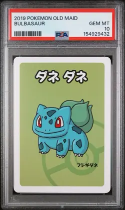 2019 POKEMON OLD MAID BULBASAUR PSA 10 - Image 1