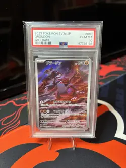 2023 POKEMON JAPANESE SV3A-RAGING SURF ART RARE #069 GROUDON PSA 10 - Image 1