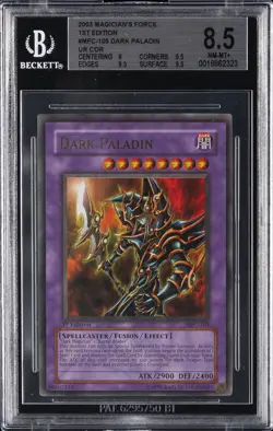 2003 YU-GI-OH! MFC-MAGICIAN'S FORCE #105 DARK PALADIN BGS 8.5 - Image 1