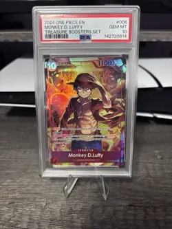 Monkey.D.Luffy (Treasure Booster Set) ST10-006 One Piece Promo. psa 10 - Image 1