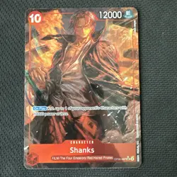 Shanks OP06-007 Wings of the Captain Super Rare Alt Art Foil 12000 Eng - Image 1