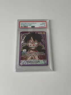 2023 ONE PIECE OP 05 ENG MONKEY D LUFFY ALTERNATE ART PSA 10 - Image 2