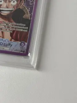 2023 ONE PIECE OP 05 ENG MONKEY D LUFFY ALTERNATE ART PSA 10 - Image 4