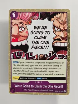 We're Going to Claim the One Piece!!! OP07-077 - R , Foil , LP - One Piece - Image 1